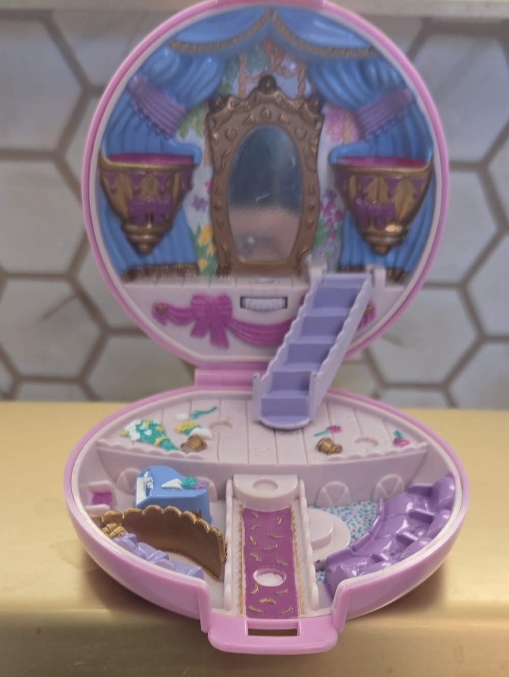 ​🩰 VTG 1993 Bluebird Polly Pocket: Grand Ballet Theater 🩰 Compact Only No Doll